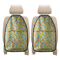 Christmas Emoji Pattern Print Car Seat Organizers