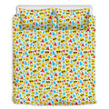 Christmas Emoji Pattern Print Duvet Cover Bedding Set