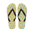 Christmas Emoji Pattern Print Flip Flops