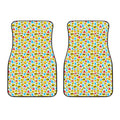 Christmas Emoji Pattern Print Front Car Floor Mats