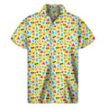 Christmas Emoji Pattern Print Men's Short Sleeve Shirt