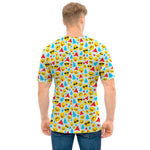 Christmas Emoji Pattern Print Men's T-Shirt