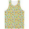 Christmas Emoji Pattern Print Men's Tank Top