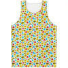 Christmas Emoji Pattern Print Men's Tank Top