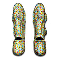Christmas Emoji Pattern Print Muay Thai Shin Guards