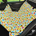 Christmas Emoji Pattern Print Pet Car Back Seat Cover