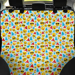 Christmas Emoji Pattern Print Pet Car Back Seat Cover