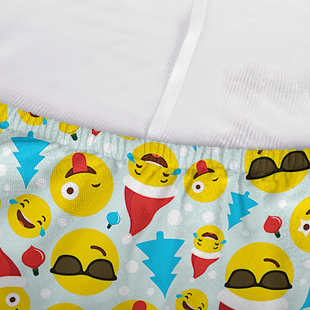 Christmas Emoji Pattern Print Sofa Cover