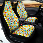 Christmas Emoji Pattern Print Universal Fit Car Seat Covers