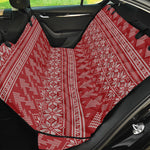 Christmas Festive Knitted Pattern Print Pet Car Back Seat Cover