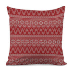 Christmas Festive Knitted Pattern Print Pillow Cover