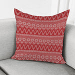 Christmas Festive Knitted Pattern Print Pillow Cover