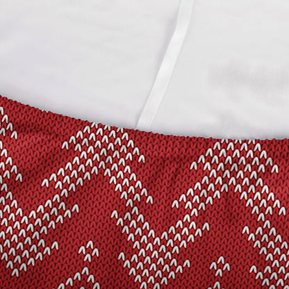 Christmas Festive Knitted Pattern Print Sofa Cover