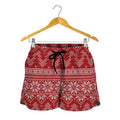 Christmas Festive Knitted Pattern Print Women's Shorts