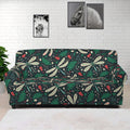 Christmas Floral Dragonfly Pattern Print Sofa Cover