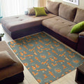 Christmas Fox Pattern Print Floor Mat