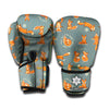 Christmas Fox Pattern Print Boxing Gloves