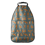 Christmas Fox Pattern Print Car Seat Organizers