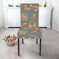 Christmas Fox Pattern Print Dining Chair Slipcover