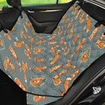 Christmas Fox Pattern Print Pet Car Back Seat Cover