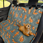 Christmas Fox Pattern Print Pet Car Back Seat Cover