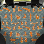 Christmas Fox Pattern Print Pet Car Back Seat Cover