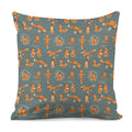 Christmas Fox Pattern Print Pillow Cover