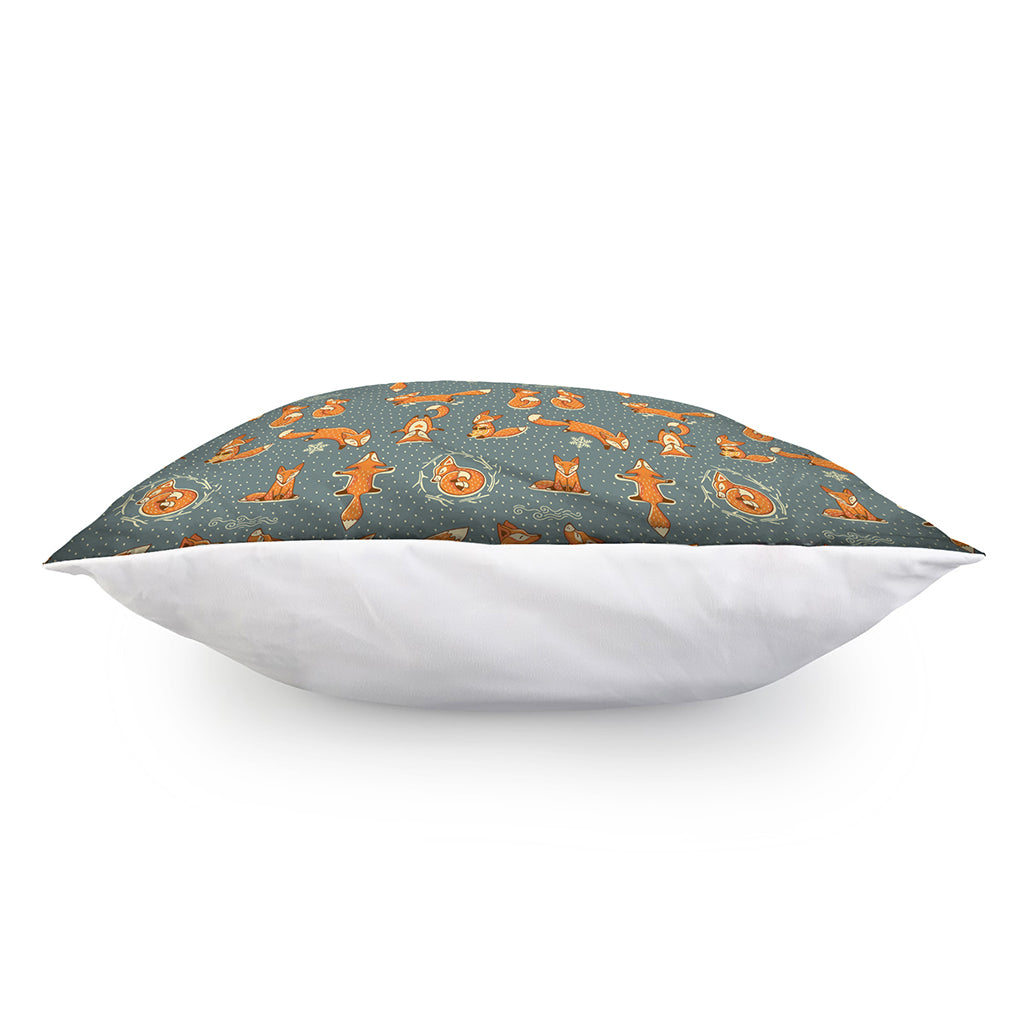 Christmas Fox Pattern Print Pillow Cover
