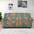 Christmas Fox Pattern Print Sofa Cover