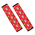 Christmas French Bulldog Santa Print Car Seat Belt Covers