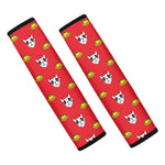 Christmas French Bulldog Santa Print Car Seat Belt Covers