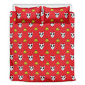 Christmas French Bulldog Santa Print Duvet Cover Bedding Set