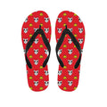 Christmas French Bulldog Santa Print Flip Flops