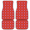 Christmas French Bulldog Santa Print Front and Back Car Floor Mats