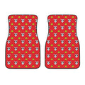 Christmas French Bulldog Santa Print Front Car Floor Mats
