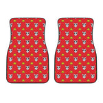 Christmas French Bulldog Santa Print Front Car Floor Mats