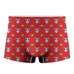 Christmas French Bulldog Santa Print Men's Boxer Briefs
