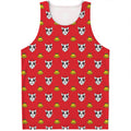 Christmas French Bulldog Santa Print Men's Tank Top