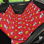 Christmas French Bulldog Santa Print Pet Car Back Seat Cover