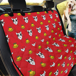 Christmas French Bulldog Santa Print Pet Car Back Seat Cover