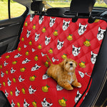 Christmas French Bulldog Santa Print Pet Car Back Seat Cover