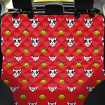 Christmas French Bulldog Santa Print Pet Car Back Seat Cover