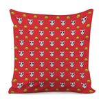 Christmas French Bulldog Santa Print Pillow Cover