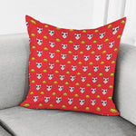 Christmas French Bulldog Santa Print Pillow Cover