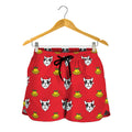 Christmas French Bulldog Santa Print Women's Shorts