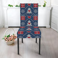 Christmas Gift Knitted Pattern Print Dining Chair Slipcover