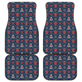 Christmas Gift Knitted Pattern Print Front and Back Car Floor Mats