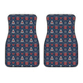 Christmas Gift Knitted Pattern Print Front Car Floor Mats