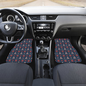 Christmas Gift Knitted Pattern Print Front Car Floor Mats