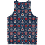 Christmas Gift Knitted Pattern Print Men's Tank Top